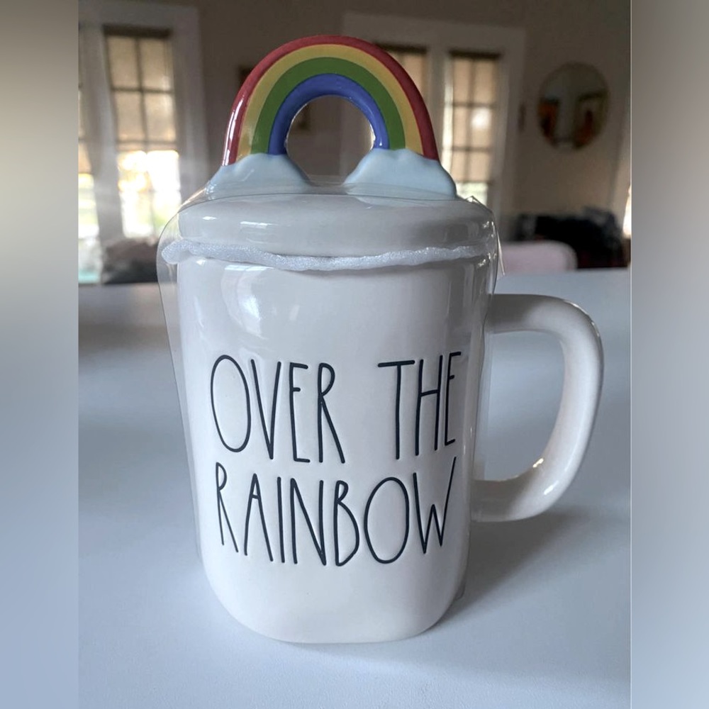 Rae Dunn Over the Rainbow mug set